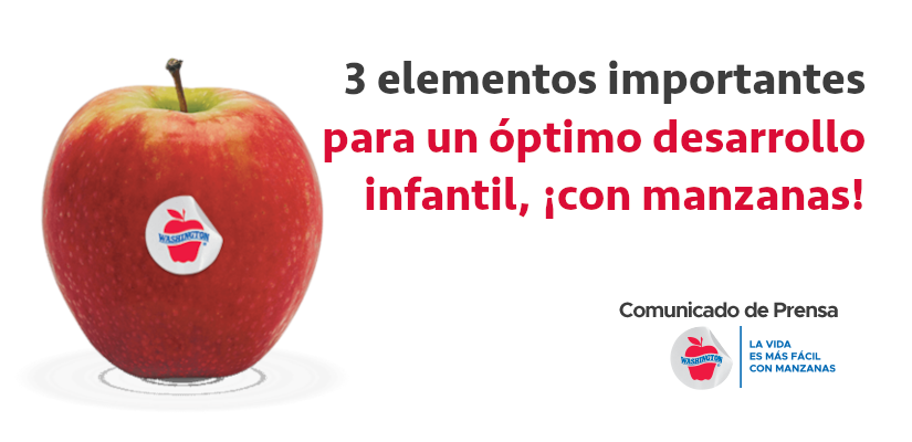 3 elementos importantes para un óptimo desarrollo infantil, ¡con manzanas!